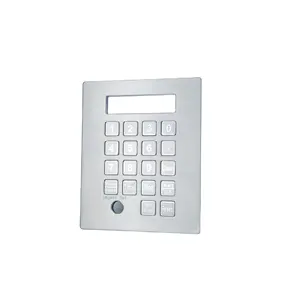 Bàn phím số kim loại công nghiệp với màn hình cho môi trường khắc nghiệt - Product Image 1