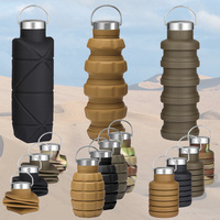 Accessoires de boisson personnalisés en gros sans BPA, bouteilles d'eau d'extérieur, bouteilles d'eau en silicone, bouteilles d'eau en bambou