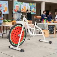 Bicicleta Comercial EXI con Licuadora Integrada - Una Velocidad, Ruedas de 26 Pulgadas, Capacidad de Carga de 150 kg para Smoothies, Extracción de Jugos y Uso Deportivo/Fiestas