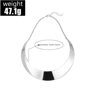 Hochwertige Breite Metall-Halskette Punk Chunky Collier für Damen - Product Image 2