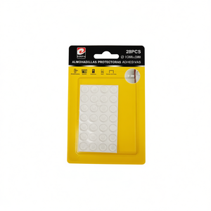 Coussinets de protection Erpsl 10 mm x 3 mm, 28 pièces, coussin en PVC adhésif pour meubles, modèle 07715, Chine - Product Image 1