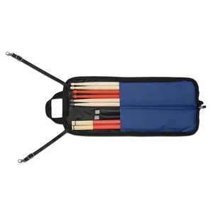 आउटडोर ड्रम स्टिक स्टोरेज पाउच हैंडबैग हेवी ड्यूटी ड्रमस्टिक बैग होल्डर हैंडल के साथ पोर्टेबल ब्लू थिकेनेंड ड्रम स्टिक बैग
