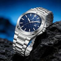 Montre à quartz pour homme, style classique tendance, cadran lumineux, affichage de la date, étanche 30 m, cadran de 42 mm
