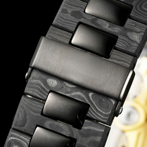 Montre mécanique pour homme, cadeaux de Noël, luxe, rétro, décontractée, boîtier octogonal en fibre de carbone, cadran vert, affichage de la date, montre-bracelet - Product Image 3