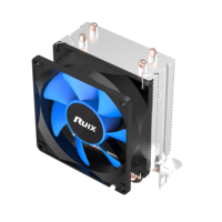 Ruix X2000 SE ordinateur CPU radiateur de refroidissement 120mm ventilateur 2 caloducs haut débit d'air refroidisseur d'air pour boîtier PC Interface d'alimentation 3pin
