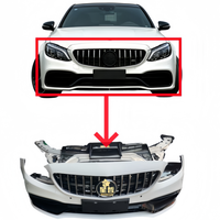 Pièces de démontage de haute qualité pour calandre de pare-chocs avant, ventilateur électronique de radiateur pour Classe C W205 AMG C63