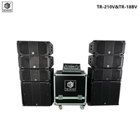 Système audio extérieur étanche composite TB TR-210 avec enceintes de scène line array bidirectionnelles de haute qualité à double haut-parleur de 10 pouces