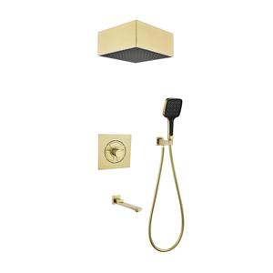 Скрытый монтаж, термостат, душевая система с тропическим душем, 3 режима, для ванной комнаты - Product Image 3