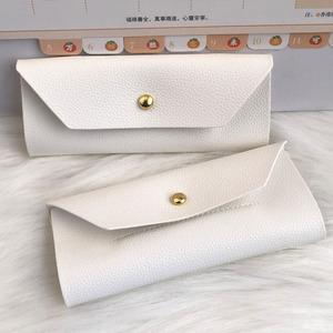 High End Promotion Pu Leather Bag Custom Emboss Printing Ring Necklace Earring Storage Jewelry <b>Pen</b> <b>White</b> Pu Leather Package - Product Image 3