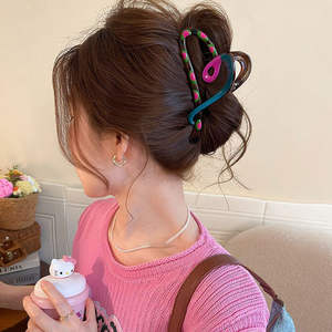 Dolce Design senso <span class=keywords><strong>di</strong></span> colore pinza <span class=keywords><strong>di</strong></span> un grande squalo <span class=keywords><strong>di</strong></span> plastica Clip sul retro della <span class=keywords><strong>testa</strong></span> <span class=keywords><strong>di</strong></span> una <span class=keywords><strong>donna</strong></span> grande Volume copricapo fermaglio per capelli - Product Image 2