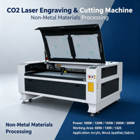 Machine à découper au laser CO2 CNC 1390, découpeuse au laser 1390, machine de découpe au laser 390/1310 et graveuse au laser pour acrylique, cuir, bois, pierre