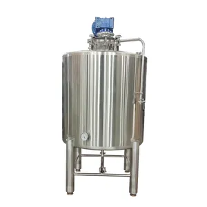 High Quality 2000L Reactor Tank Double Jacketed Mixing Tank Reactor Agitator Electric or Steam Heating