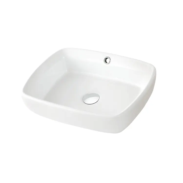 Usine chinoise articles sanitaires Lavamanos lavabo en céramique moderne comptoir lavabos de salle de bain