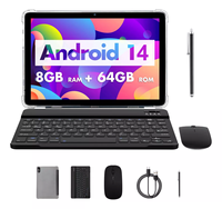 Suministro de fábrica Tablet PC Android de 10,1 pulgadas A523 Octa Core 4G RAM + 64G ROM Cámara 2MP + 8MP con WiFi 6 para trabajo y educación
