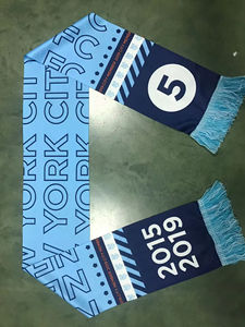 Bufanda Personalizada para Fanáticos del Fútbol con Borlas - Bufanda de Fútbol de Poliéster con Impresión por Sublimación para Animar en el Estadio - Product Image 2