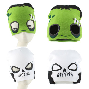 Bonnets drôles chapeau hommes et femmes noël Halloween fête chapeau hiver chaud mignon grenouille tricot chapeau - Product Image 2