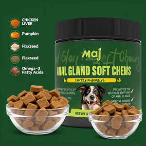 Compléments Alimentaires pour Animaux : Friandises à Mâcher Molles pour les Glandes Anales au <span class=keywords><strong>Citrouille</strong></span> pour Chiens – Enzymes Digestives, Probiotiques et Fibres pour Chiens – Complément Boot Scoot - Product Image 3