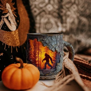 2026 नए फैशन कैंपिंग रसोई क्रिप्टो विश्वासियों अद्वितीय कॉफी मग बीजफुट जंगल आग मग - Product Image 5