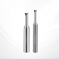 Fraise à fileter PCD à dent unique, 4 cannelures, fraise à fileter de précision CNC pour l'usinage de l'aluminium et de la céramique