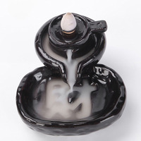 Brûleur d'encens cascade en céramique à refoulement de fumée, vente en gros, prix usine