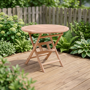 Solid Wood Durable <b>Folding</b> Dining <b>Table</b> Eco-Friendly Waterproof Modern Minimalist Design Outdoor Garden Furniture 4 Seater Home - Product Image 3