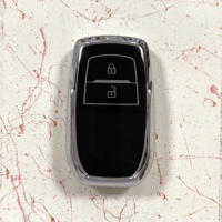 Coque en TPU blanc à 2 boutons pour clé de voiture Toyota