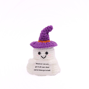 Cross-border hot-selling wool crochet Halloween party gifts, ghost costumes, Halloween decorations, Halloween <b>dolls</b> - Product Image 2
