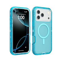 Coque transparente pour Apple iPhone 18 Pro Max, 17 Air, 16, compatible chargeur sans fil, coque magnétique transparente pour 18 Pro, MOQ 500.