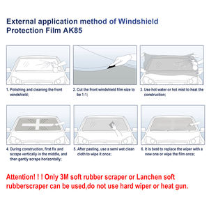 7Mil voiture <span class=keywords><strong>pare</strong></span>-<span class=keywords><strong>brise</strong></span> film voiture maison verre protection sécurité fenêtre film feuille avec anti-explosion film teinté - Product Image 5