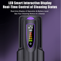 Aspirateur sans fil rechargeable portatif, logo OEM, vente en gros d'usine, filtre HEPA, écran numérique, USB C, LED, utilisation domestique et hôtelière