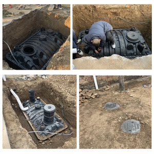 Citerne septique en PE de 1500 L à prix de gros, nouvelle citerne septique en plastique pour la rénovation rurale, traitement des eaux usées domestiques résidentielles - Product Image 3