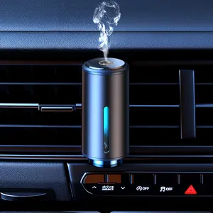 Difusor de óleo perfumado luxuoso para carro, difusor de aroma com luz LED, perfume luxuoso
