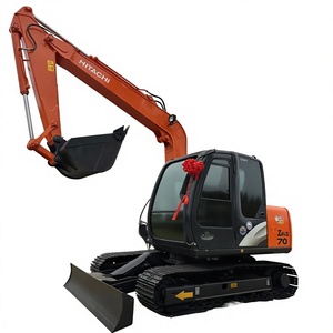 Cheap Hitachi ZX70 Mini Crawler Excavator 7 Ton <b>Tracked</b> Digger Japan Made Isuzu Engine Gearbox Hydraulic <b>Pump</b> 2024 Model Motor - Product Image 1