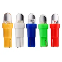 Auto Interieur T5 led 1 SMD led Dashboard Wedge Car Light Bulb Lamp led t5 12V Geel/Blauw /groen/Rood/Wit