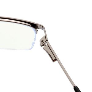 Nouvelles lunettes anti-lumière bleue semi-cerclées en métal, style export, monture rectangulaire unisexe adulte 5153 - Product Image 1