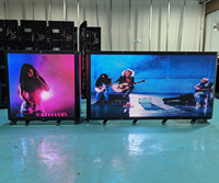 Table de DJ portable pliable avec écran vidéo LED, façade de table de DJ pliable pour boîte de nuit, scène, club de musique, événements