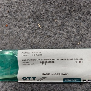 Ott Extension Rod 95.600.445.9.2 Metal Industrial <b>Tool</b> <b>Holder</b> Germany Made - Product Image 3