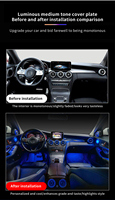 Vente chaude 64 couleurs LED kits de lampes d'ambiance de voiture pour Benz classe C W205 GLC classe X253 2015-2022 accessoires d'intérieur de voiture