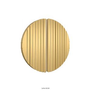 Poignée ronde à motif cannelé personnalisé, quincaillerie de meuble moderne en alliage d'aluminium, fournisseur en gros OEM ODM - Product Image 1