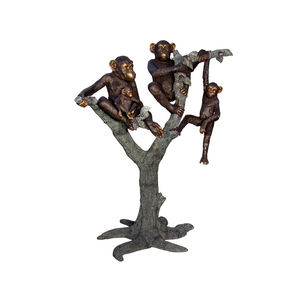 Vendita calda a grandezza naturale in bronzo Gorilla statua seduta <span class=keywords><strong>scimmia</strong></span> <span class=keywords><strong>Primate</strong></span> scultura animale - Product Image 3