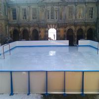 Patinoire synthétique portable en HDPE recyclable de 15 mm, 1000x2000 mm, surface lisse, conçue pour le hockey sur glace en plein air, la glisse et la découpe