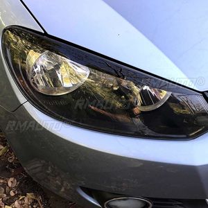 Pair Car Headlight Eyebrow Eyelids Stickers Trim <b>Cover</b> for VW GOLF VI MK6 6 2008-2013 for GTI GTR GTD Rear <b>Window</b> Side Spoiler - Product Image 1