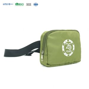 Fashion Minimalist <b>Belt</b> <b>Bag</b> Durable Composite Cloth Fanny Pack <b>for</b> Men <b>Women</b> Compact Design Outdoor Use Zipper Closure Portable - Product Image 1