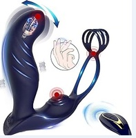 Masseur de prostate stimulant à 12 modes, facile à nettoyer, modèle A06-19-01, pour la masturbation masculine en extérieur, vibration sans fil à télécommande