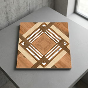 Carreaux de sol en céramique semi-mat brun beige 400x400mm, porcelaine de qualité supérieure, imperméable, pour salle de bain, intérieur - Product Image 6