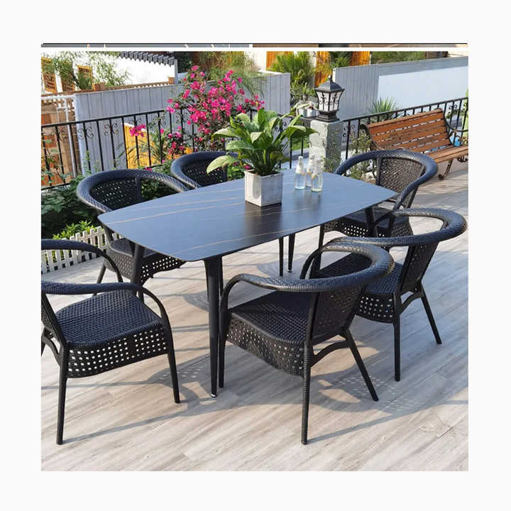 tectake®, Poltrona Rotonda in Rattan Girevole, Cuscino Confortevole, Sedia da Esterno, Giardino, Terrazzo, Stabile e Durevole, Grande Comfort, Adatta per Balcone e Giardino - Nero