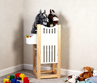 Cheval à bascule en bois réglable fait à la main pour enfants, obstacle de saut de 60 cm, jouet d'imitation équestre