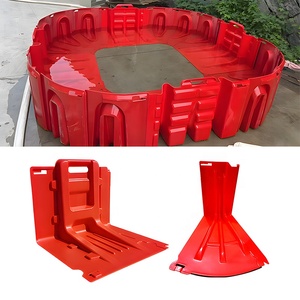 Yeniden Kullanılabilir ABS Sel Bariyer Panelleri Kapı Geçidi Taşınabilir Kapı Anti Sel Bariyeri L Şeklinde Plastik Su Sel Kontrol Bariyeri - Product Image 4