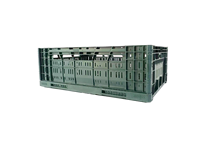 Caisse à fruits pliable en plastique de qualité alimentaire pour le transport sur le marché de gros, caisse pliable en plastique pour légumes