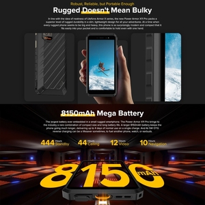 <span class=keywords><strong>Ulefone</strong></span> เกราะไฟ <span class=keywords><strong>X11</strong></span> <span class=keywords><strong>Pro</strong></span>,โทรศัพท์กันกระแทกกันฝุ่นกันน้ำปลดล็อคด้วยใบหน้า Android 12ขนาด5.45นิ้ว - Product Image 4
